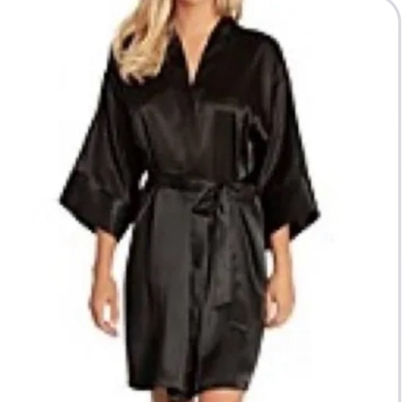 Ambrielle black kimono robe size s - Picture 1 of 7